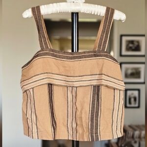 Banana Republic Square Neck Linen Tank